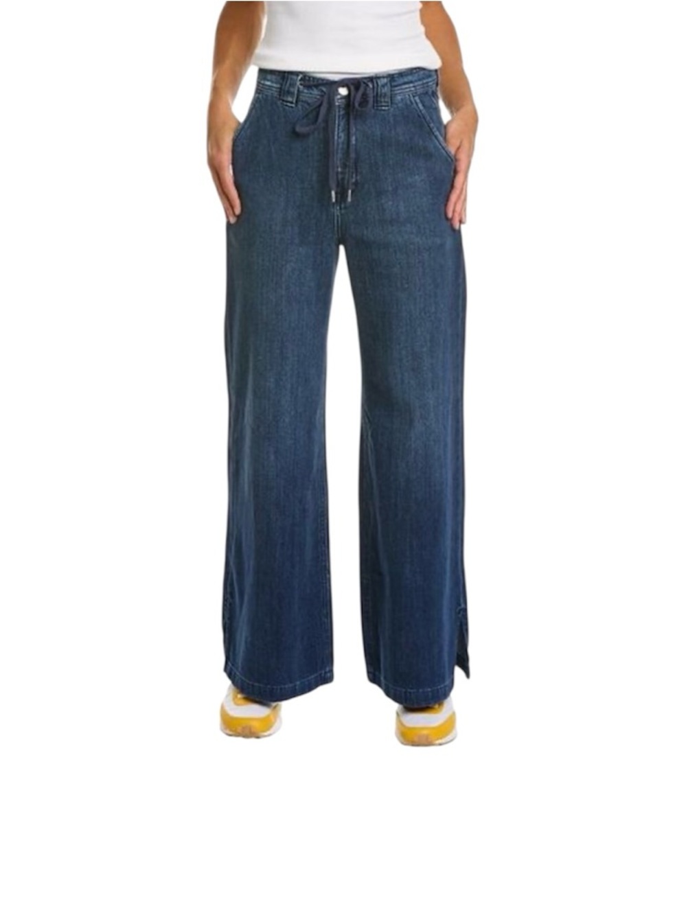 Hudson Jeans Drawstring Wide Leg Denim Pant | Size 28